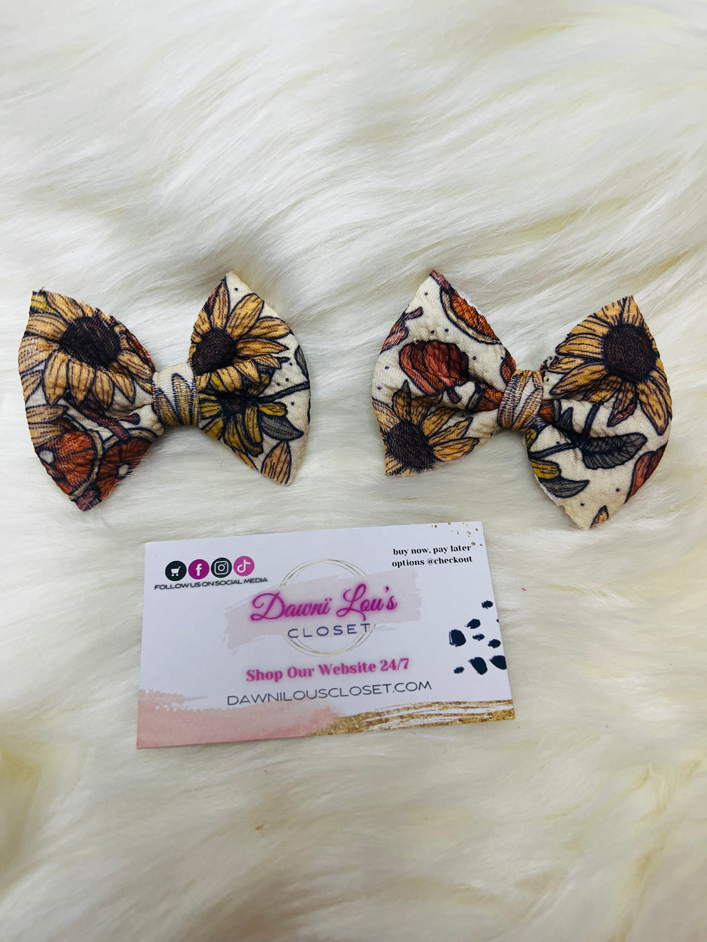 Floral Pumpkin Spiced Bows