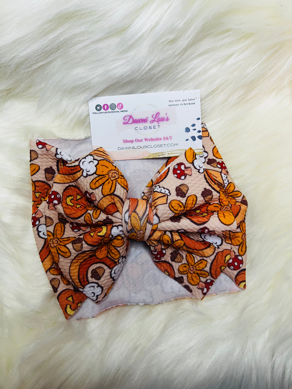 Pumpkin Pie Bow