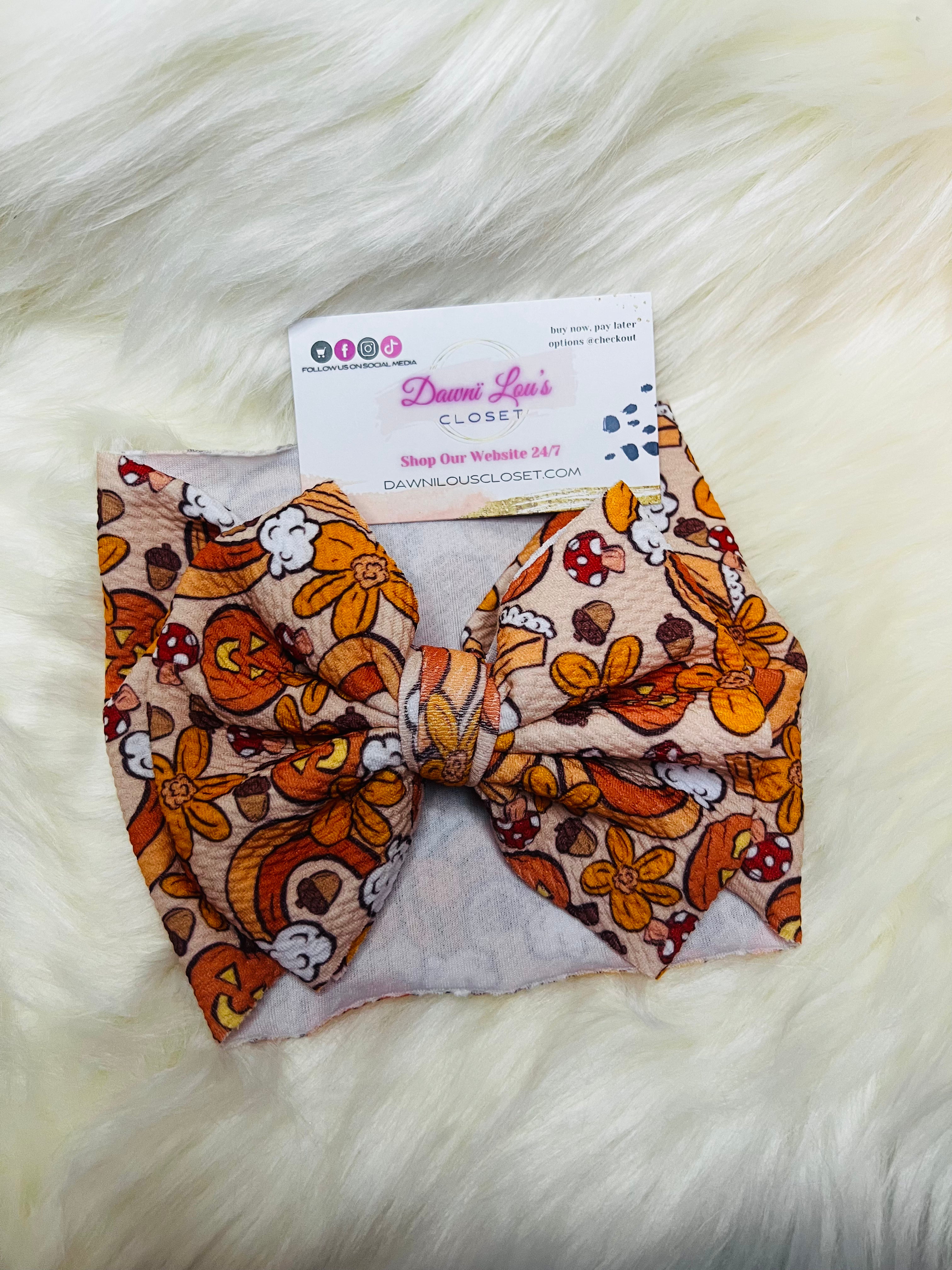 Pumpkin Pie Bow