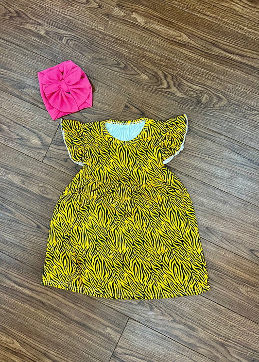 Vestido a rayas de tigre para niño pequeño