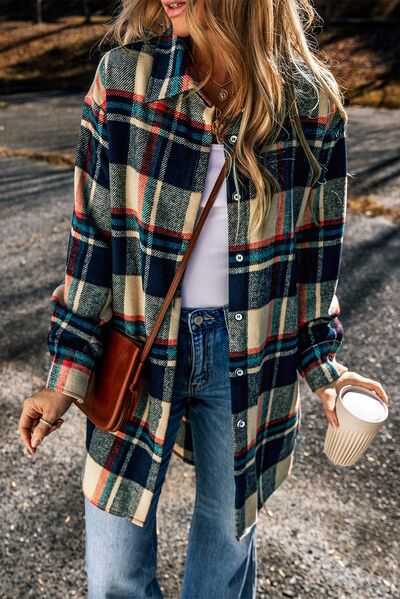 Plaid Button Down Shacket