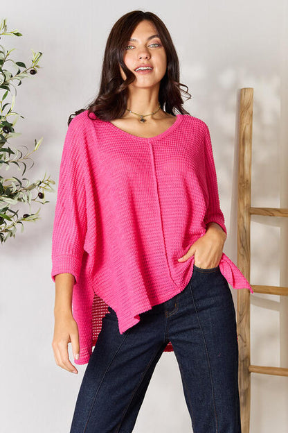 High-Low Slit Knit Top