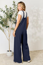 Double Take Wide Strap Overalls