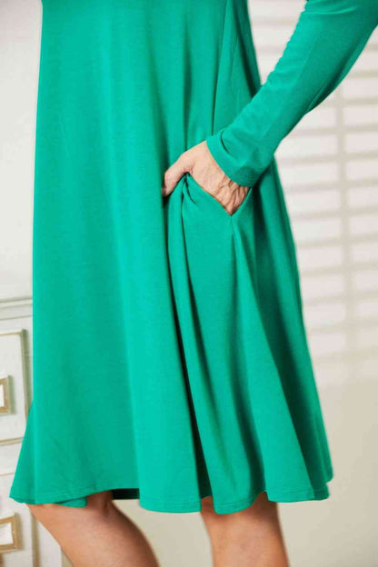 Long Sleeve Flare Dress