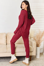V-Neck Long Sleeve Set