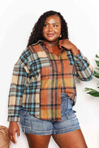 Plaid Patchwork Shacket
