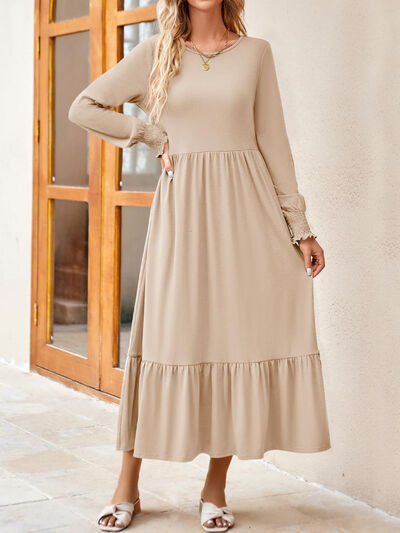 Long Sleeve Ruffle Dress