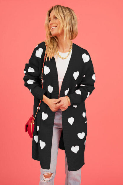 Heart Cardigan with Pockets