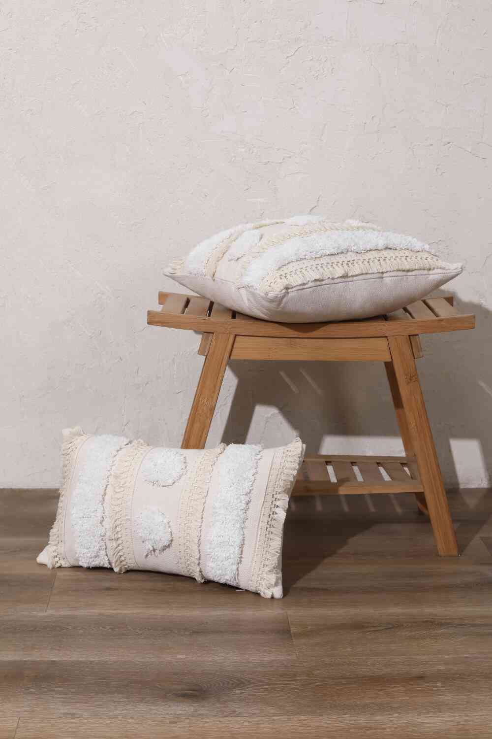 Funda de almohada decorativa Boho Beige