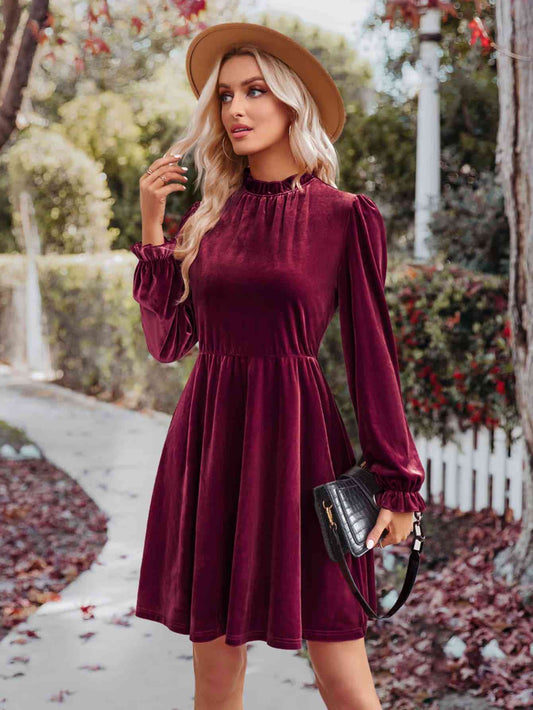 Rustic Chic Velvet Dress