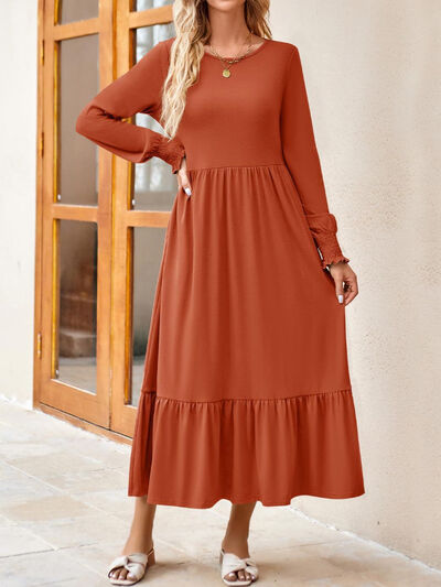 Long Sleeve Ruffle Dress