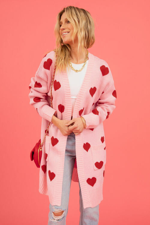 Heart Cardigan with Pockets