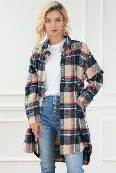 Plaid Button Down Shacket