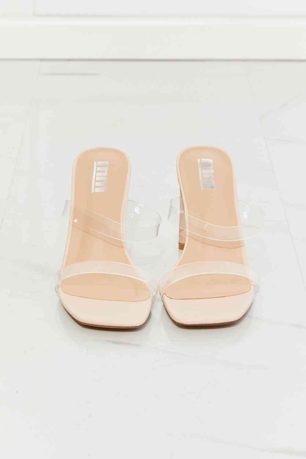 MMShoes Walking On Air Transparent Double Band Heel