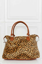Animal Print Brushed Weekend Bag
