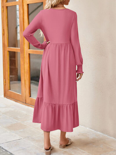 Long Sleeve Ruffle Dress