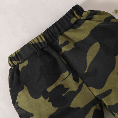 MAMA'S BOY Camo Shorts Set