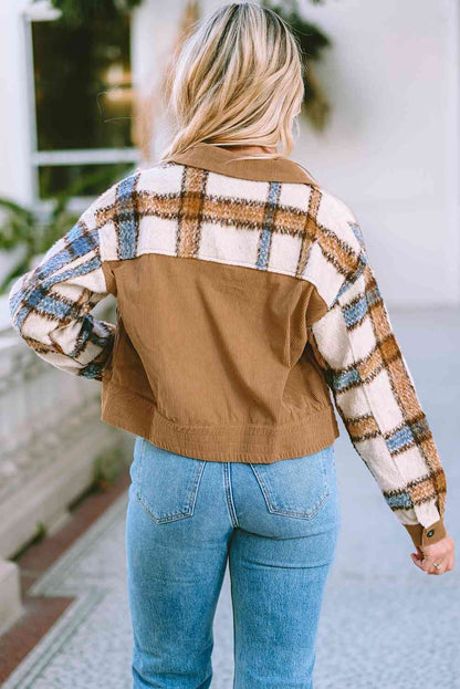 Plaid Western Button Down Jacket