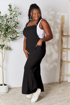 Double Take Wide Strap Overalls