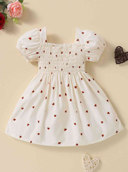 Heart Print Dress