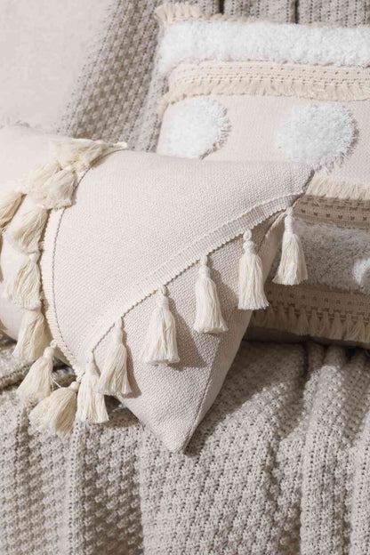 Funda de almohada decorativa Boho Beige