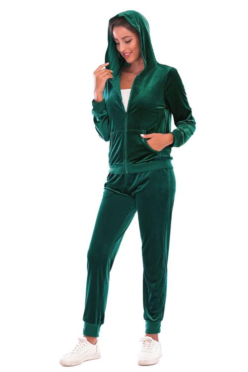 Cozy Velvet Jacket and Pants Set