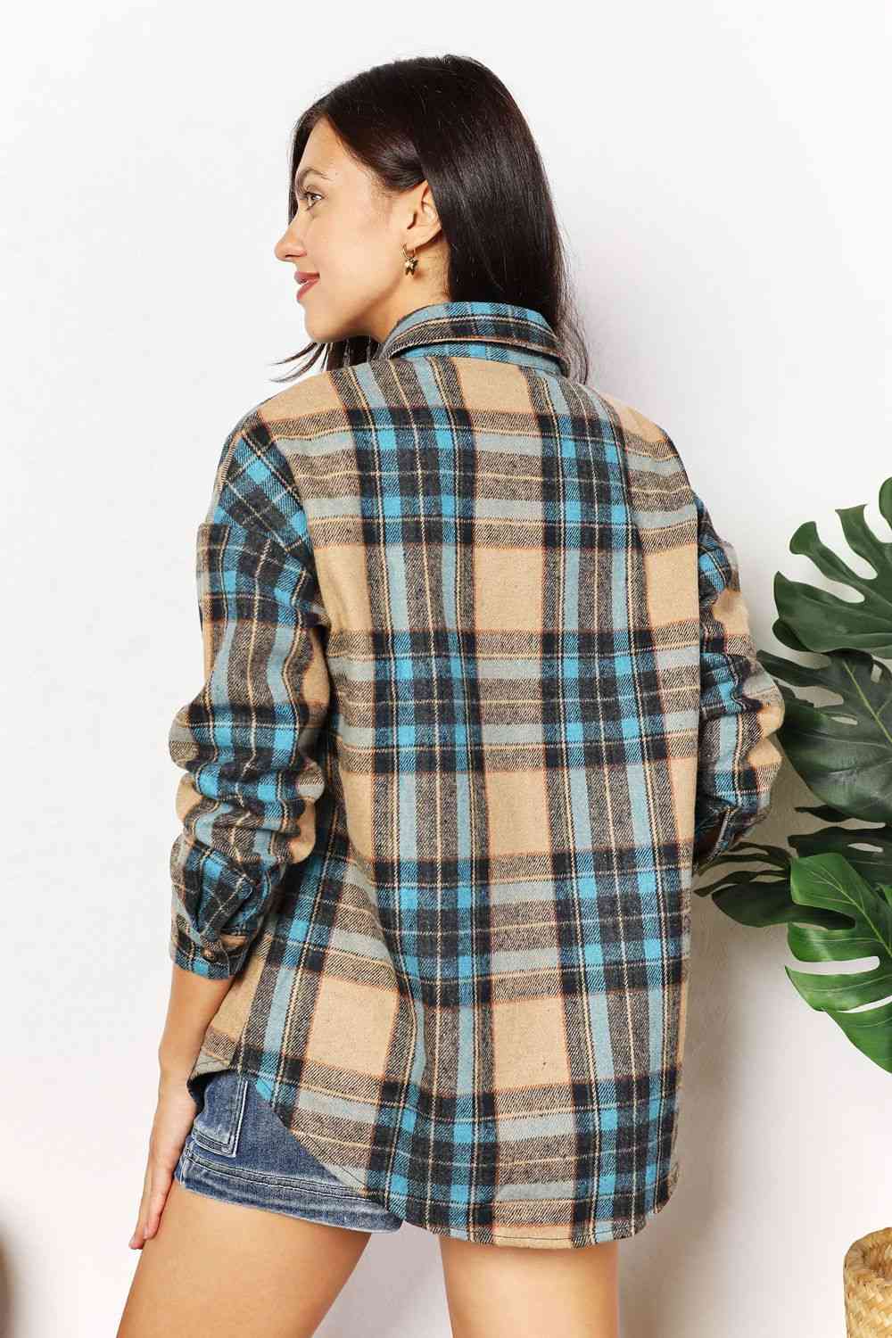 Plaid Patchwork Shacket