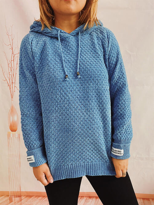 Drawstring Hooded Sweater