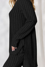 Basic Bae Ribbed High-Low Lounge Set