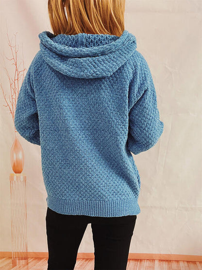 Drawstring Hooded Sweater