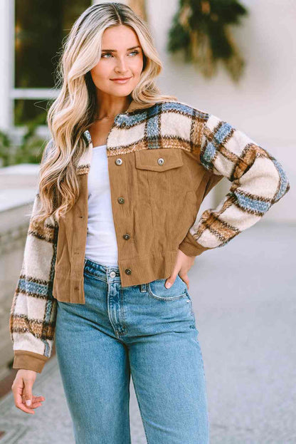 Plaid Western Button Down Jacket