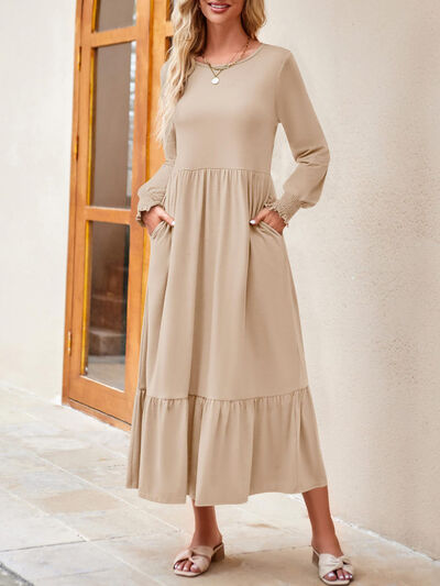 Long Sleeve Ruffle Dress