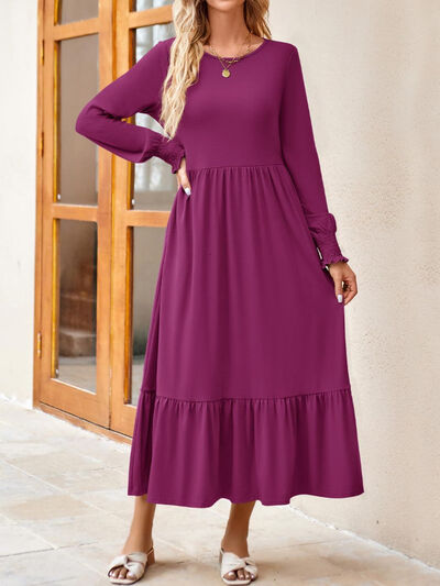 Long Sleeve Ruffle Dress