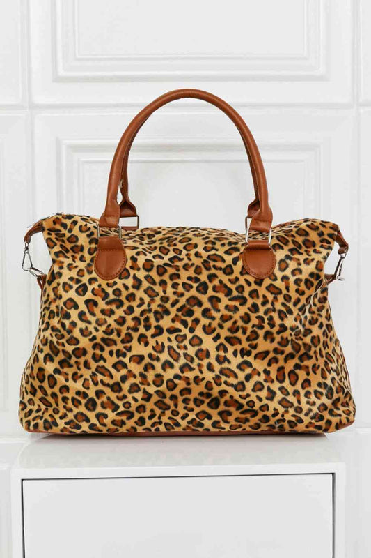 Animal Print Brushed Weekend Bag