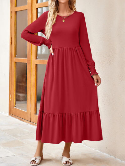 Long Sleeve Ruffle Dress