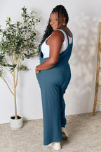 Double Take Wide Strap Overalls