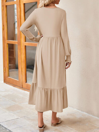 Long Sleeve Ruffle Dress