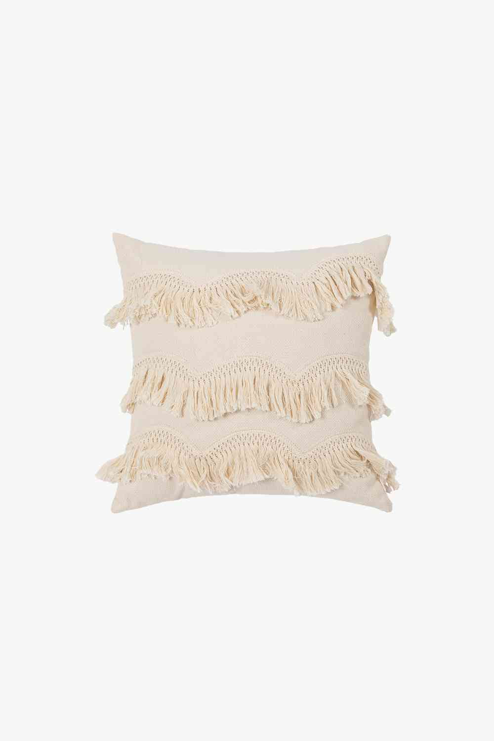 Funda de almohada decorativa Boho Beige