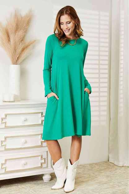 Long Sleeve Flare Dress