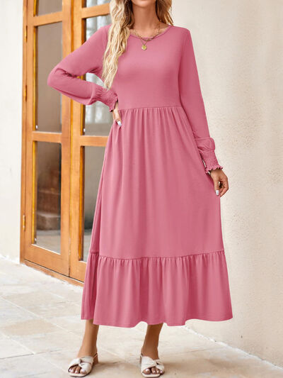 Long Sleeve Ruffle Dress