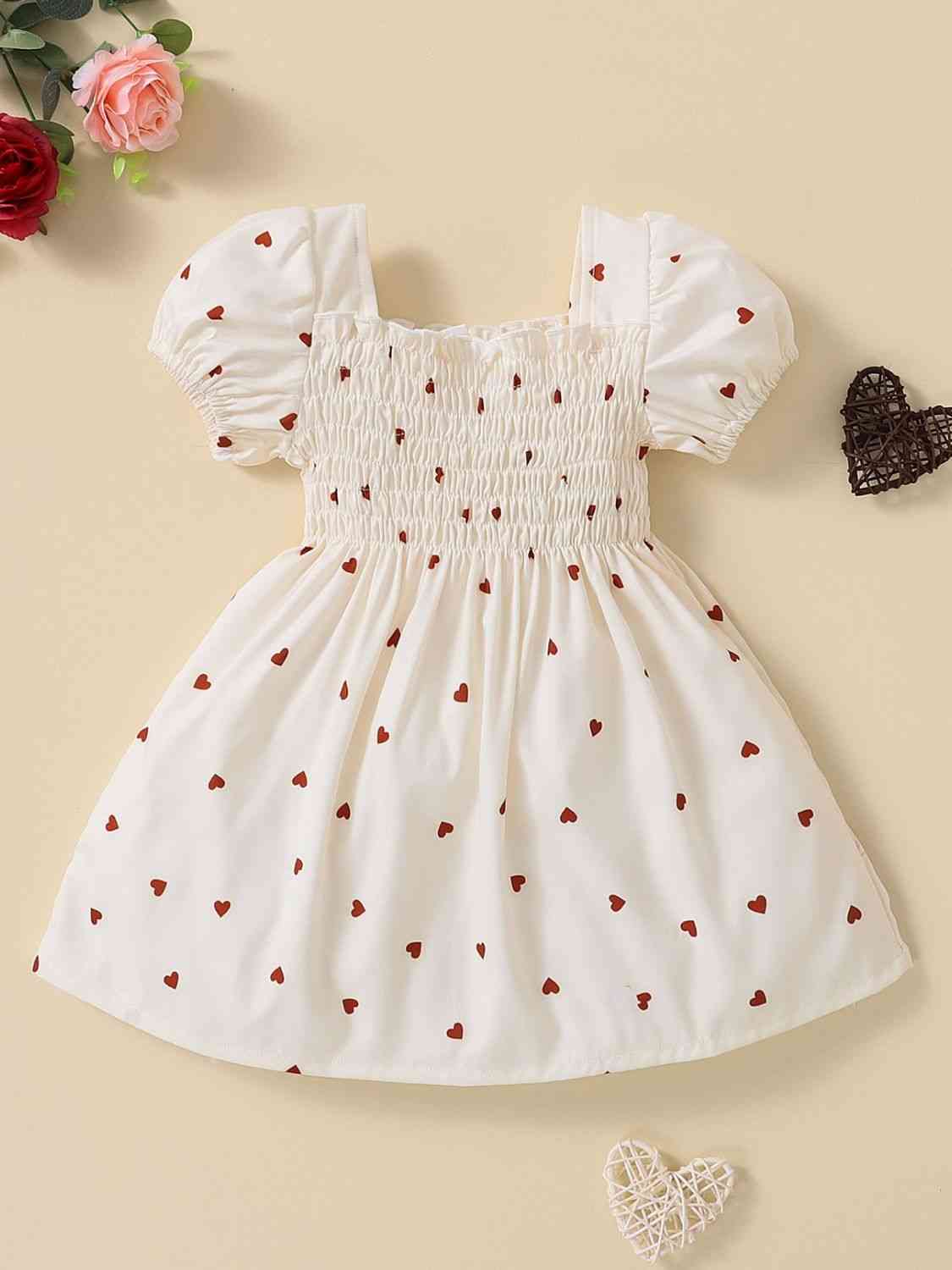 Heart Print Dress