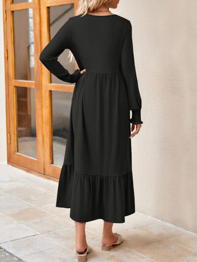 Long Sleeve Ruffle Dress