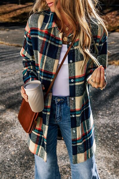 Plaid Button Down Shacket