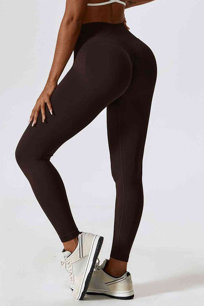 Leggings deportivos ajustados con cinturilla ancha