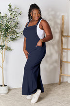 Double Take Wide Strap Overalls