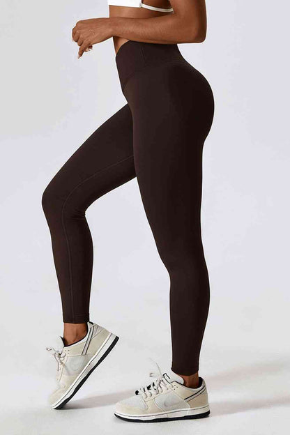 Leggings deportivos ajustados con cinturilla ancha