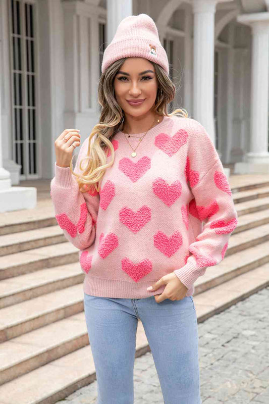 Covered in Hearts Sweater