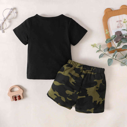 MAMA'S BOY Camo Shorts Set