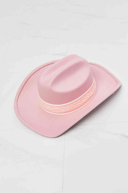 Sombrero de vaquero Fame Western Cutie en rosa