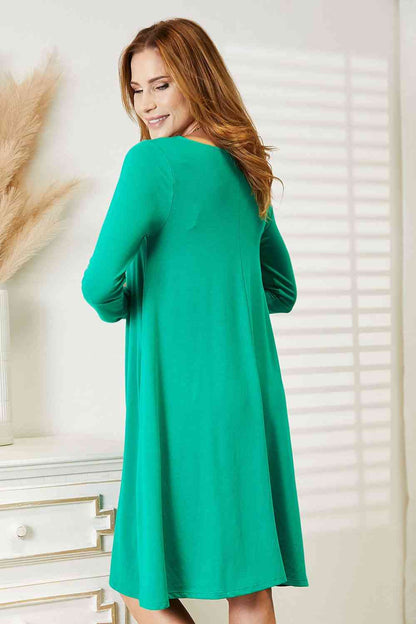 Long Sleeve Flare Dress